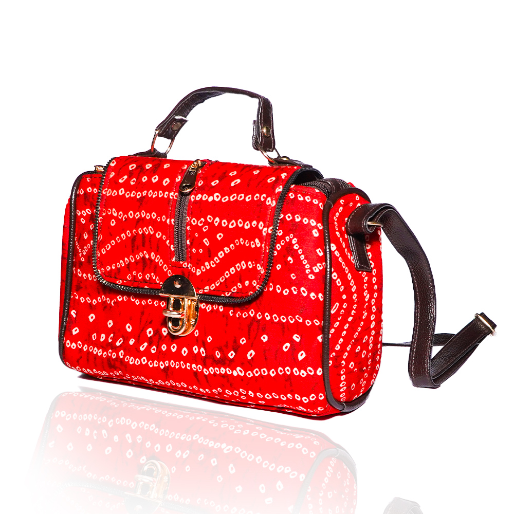 Chundari Print Sling Bag