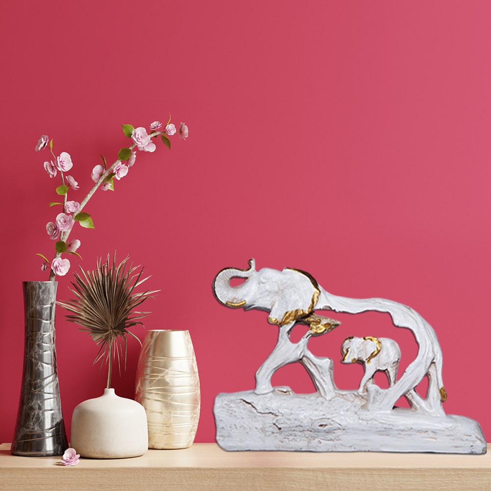 Elephant Statue with Baby Elephant