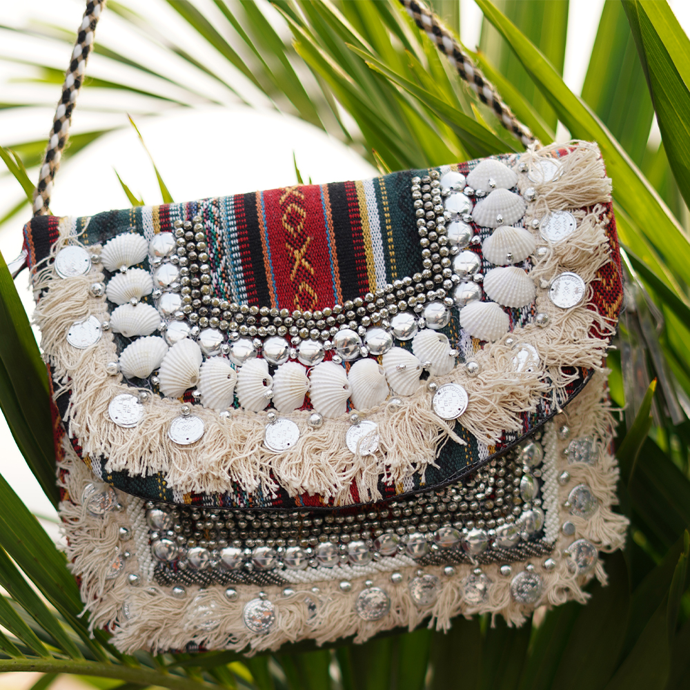 Traditional Embellished Sling Bags