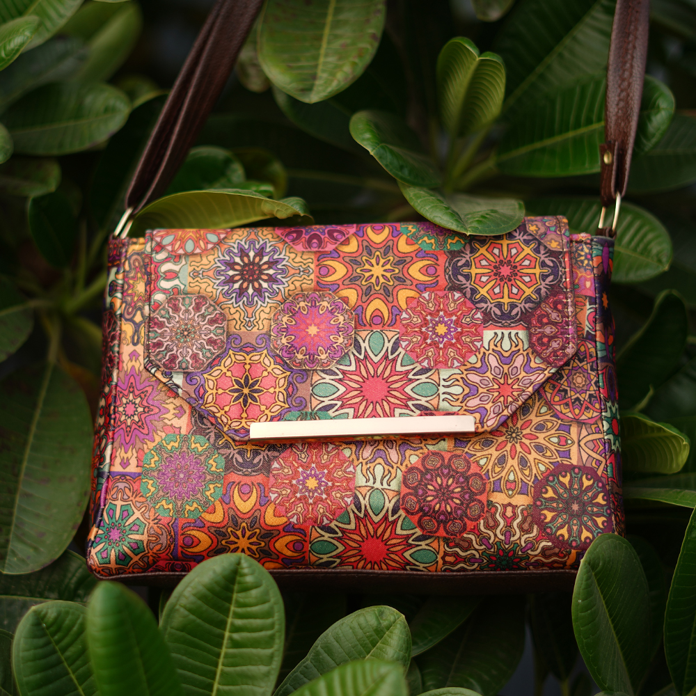 Multicoloured Handmade Sling Bag