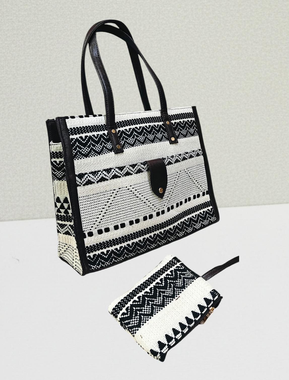 Black and White Tote Bag