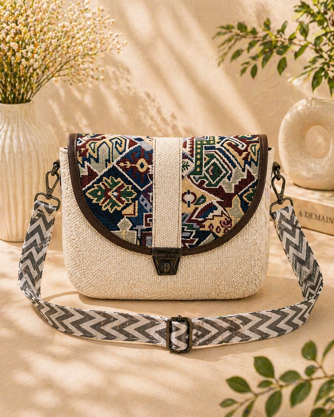 Tribal Print Sling Bag for Women