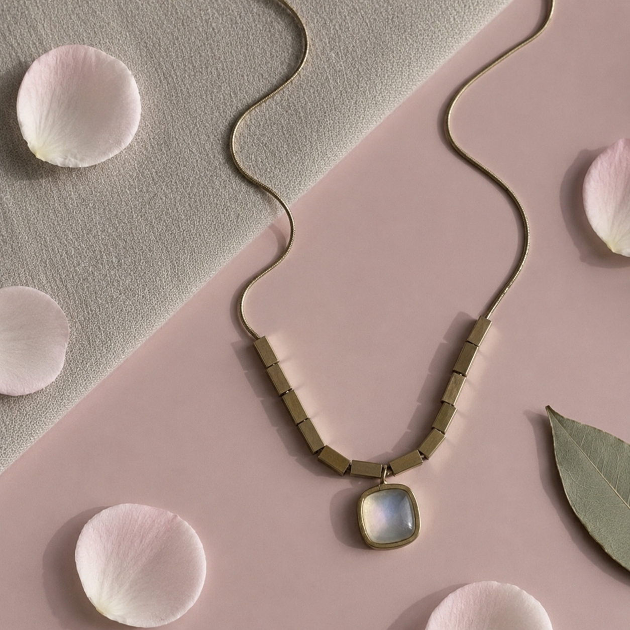 White Stone Pendant